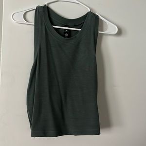 Green athletic tank